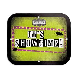 'Metal Game Room Sign - Beetlejuice; It's Showtime!